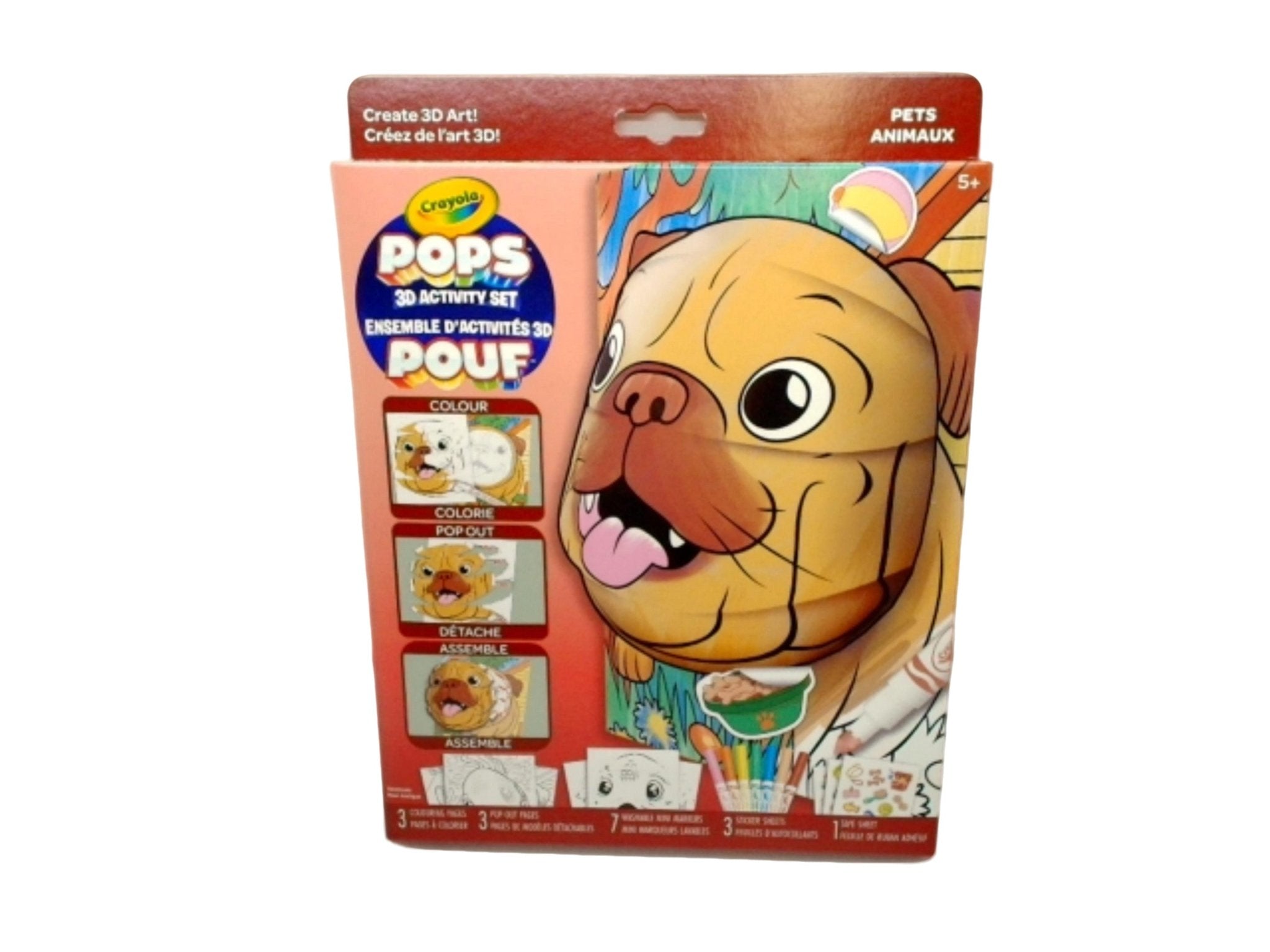 Crayola 3D Coloring Set - Kids' Interactive Pets Activity - Brantford Surplus