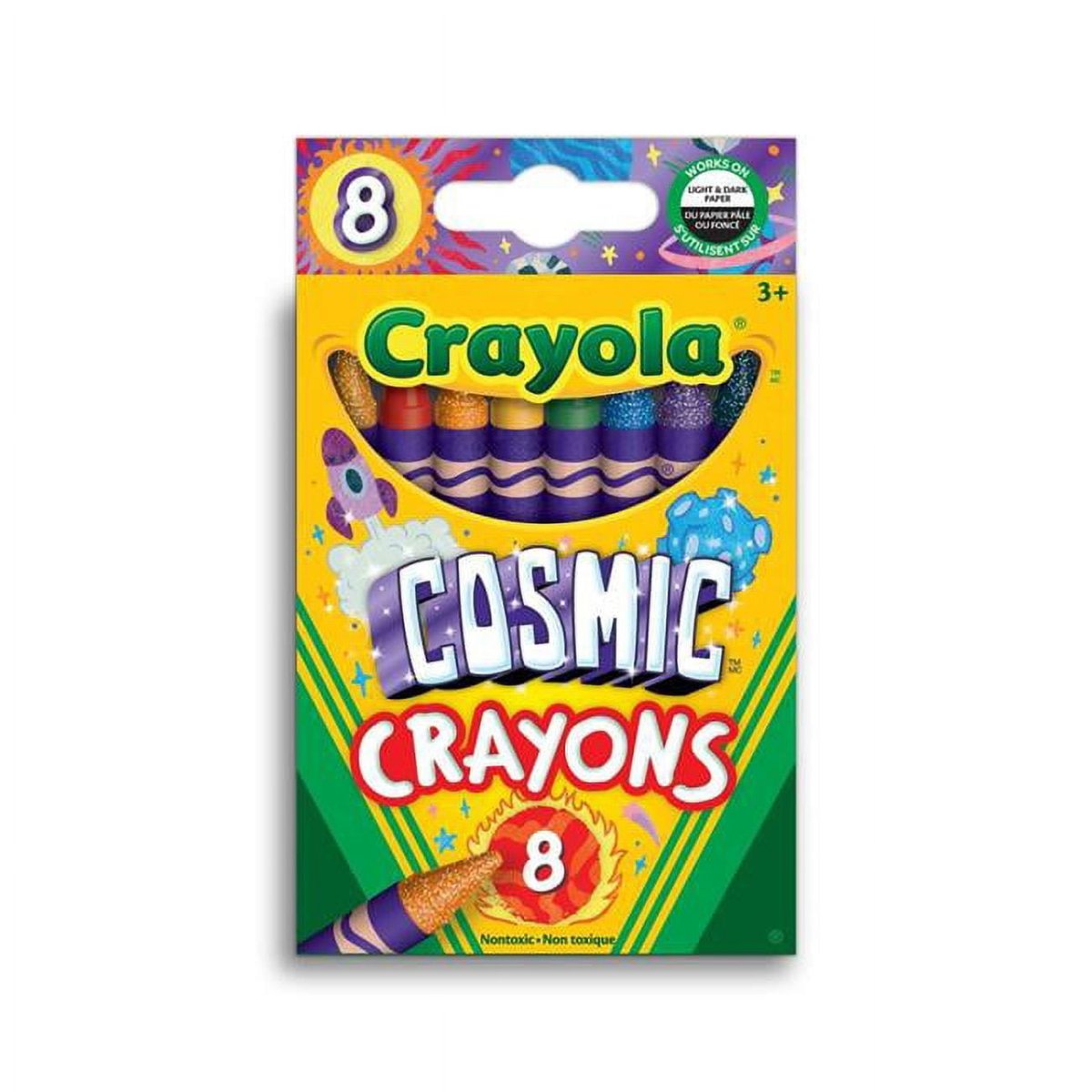Crayola Cosmic Crayons 8 Pack - Bright Kids Coloring Set - Brantford Surplus