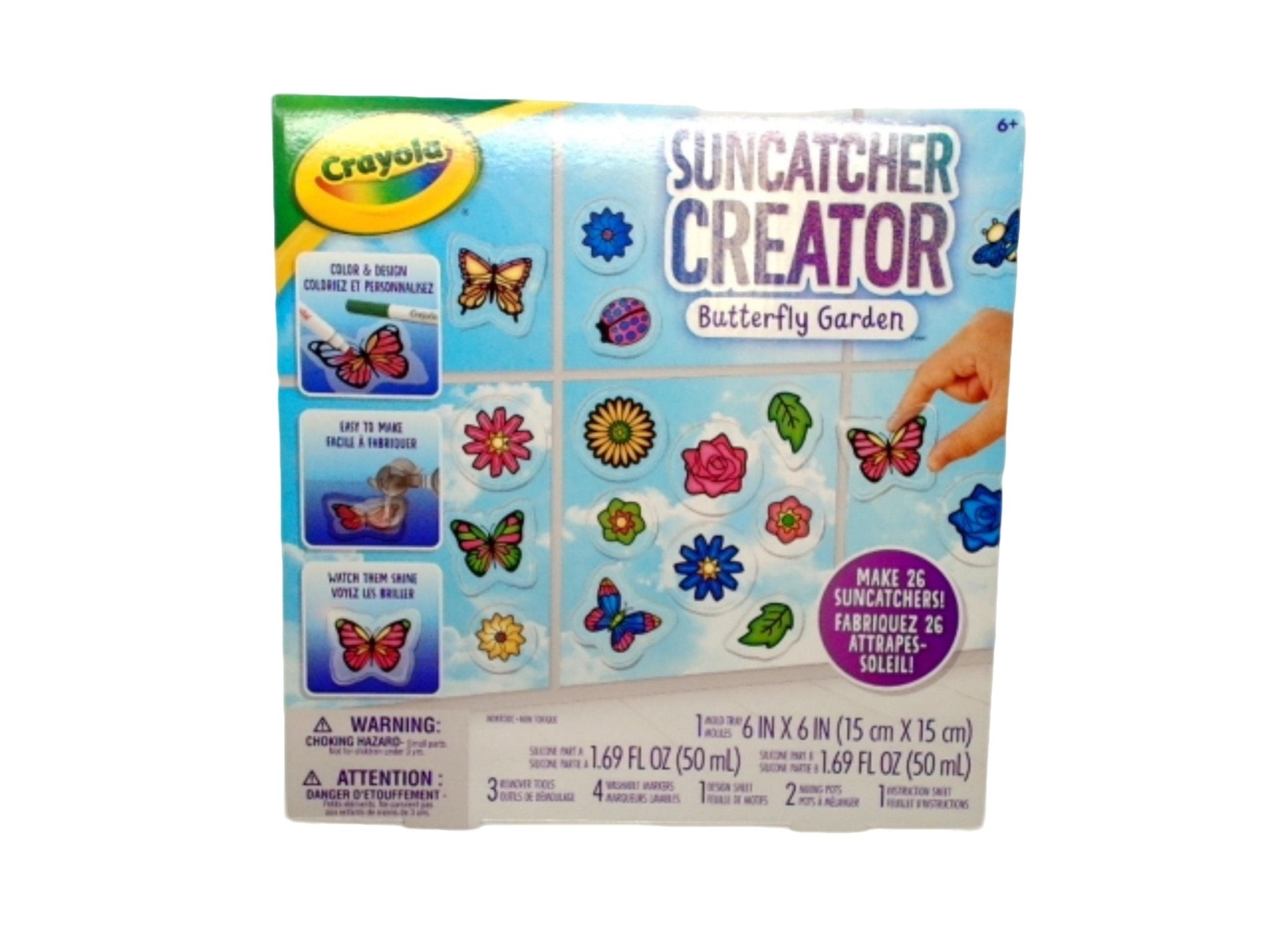 Crayola Suncatcher Kit - Butterfly Garden Kids Craft Set - Brantford Surplus
