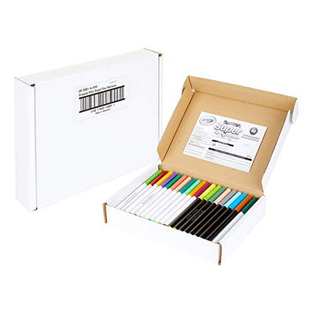 Crayola Super Tips Markers Set - 80 Assorted Colors - Brantford Surplus