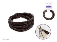 Dark Brown 3mm Flat Suede Jewelry Cord - 2m - Brantford Surplus