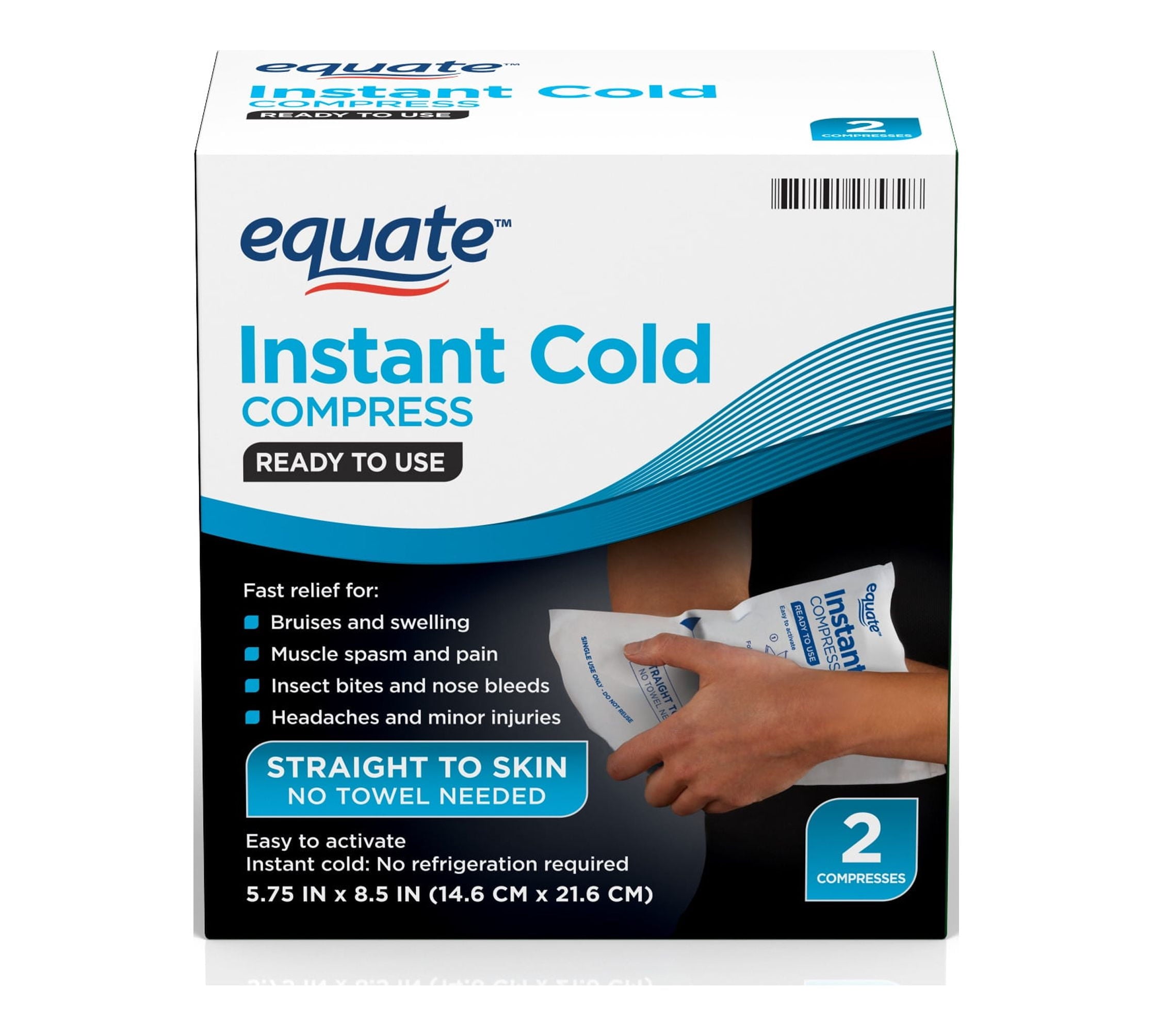Equate Instant Cold Compress — packaging
