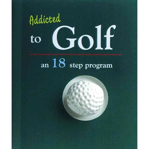 Little Book Addicted To Golf 18-Step Program gag gift book