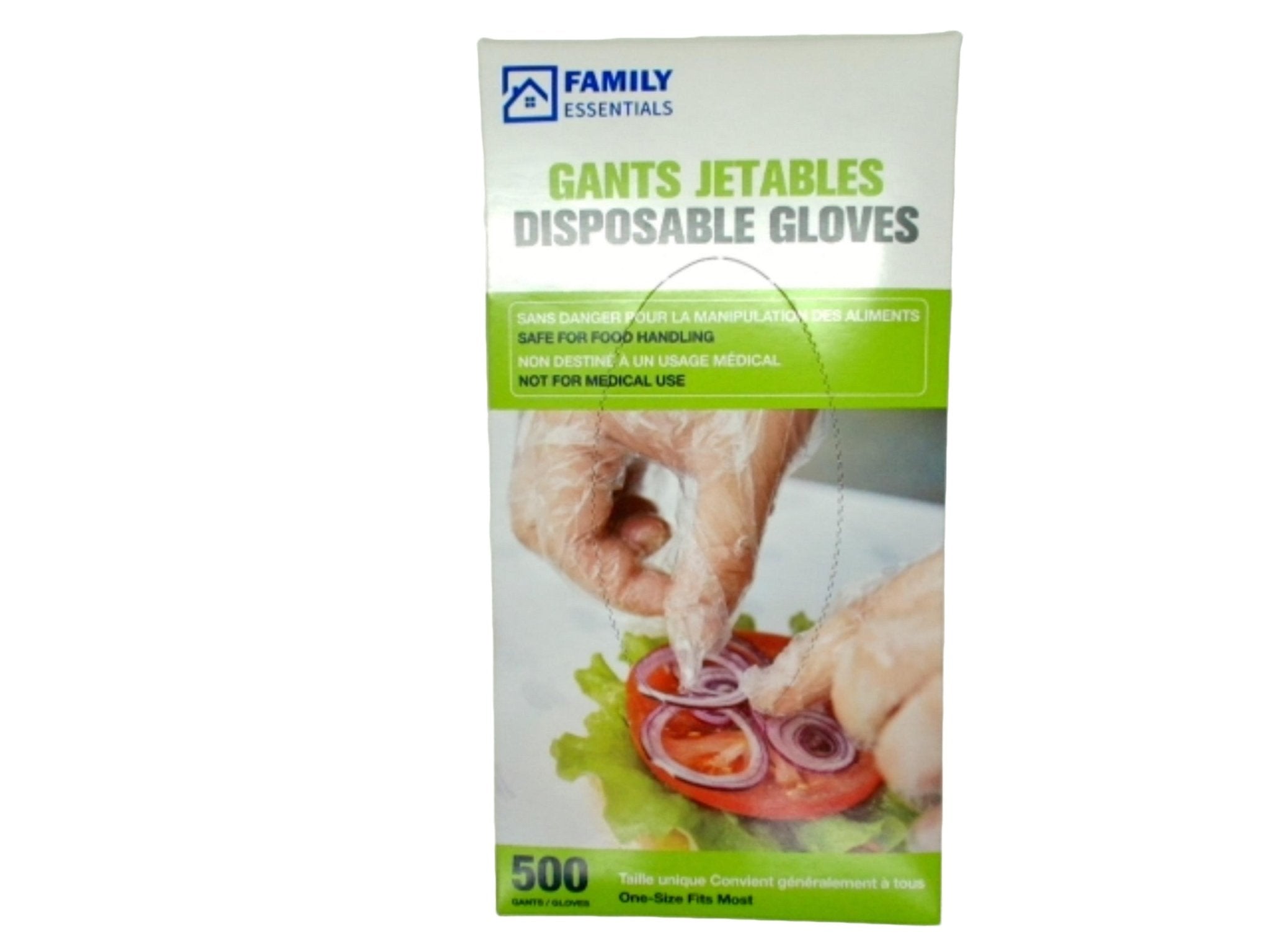 Disposable Food Safe Gloves 500pk - One Size Fits Most - Brantford Surplus