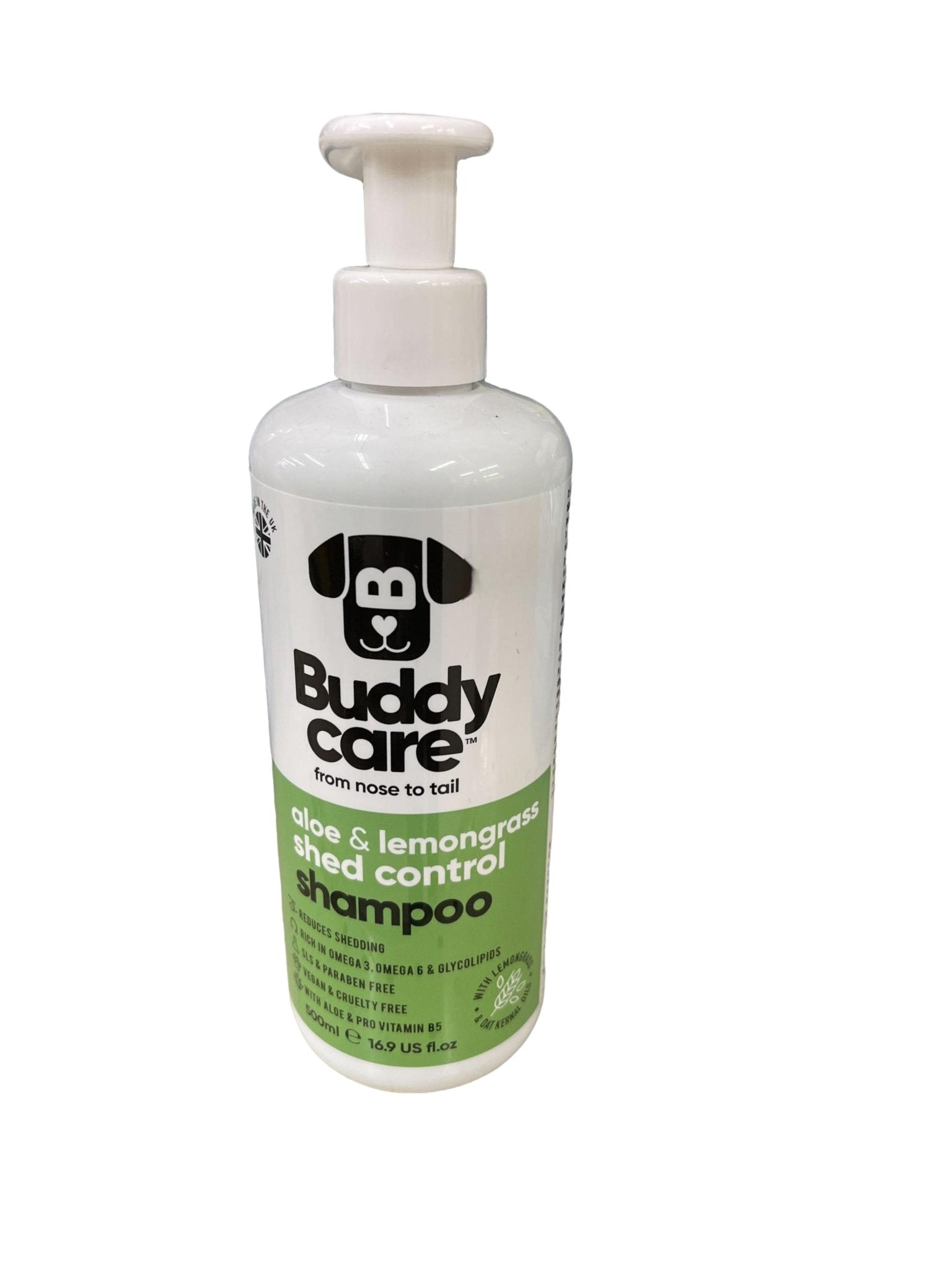 Dog Shed Control Shampoo Aloe Lemongrass 500ml - Brantford Surplus