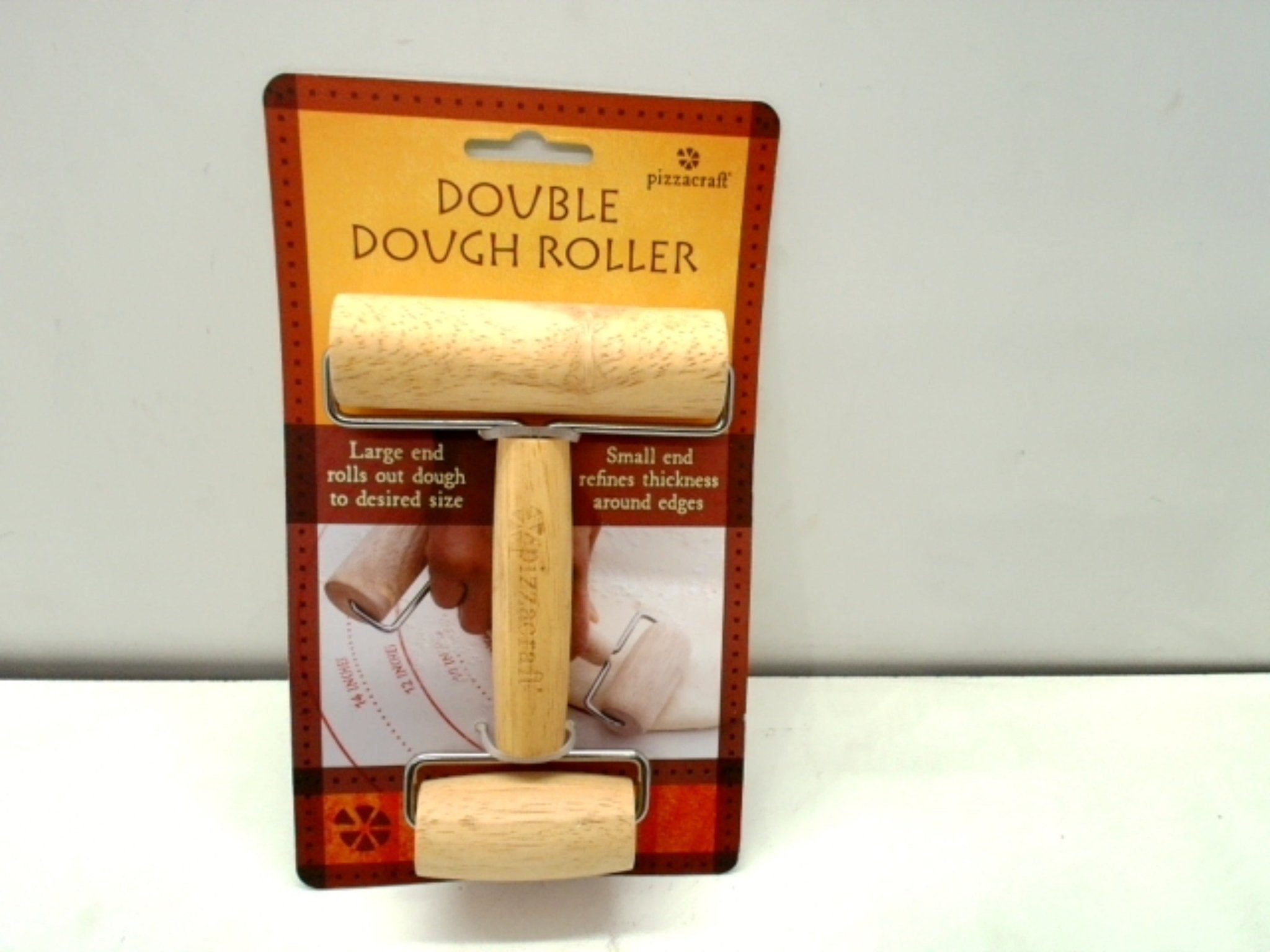 Double - Headed Wooden Pizza Dough Roller - Pizzacraft Tool - Brantford Surplus