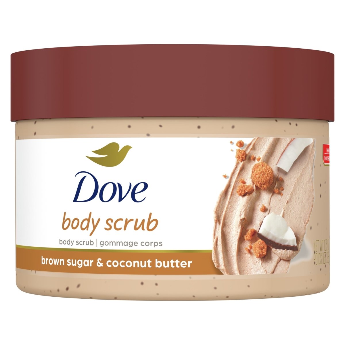 Dove Body Scrub Brown Sugar Coconut Butter Exfoliating 298g - Brantford Surplus