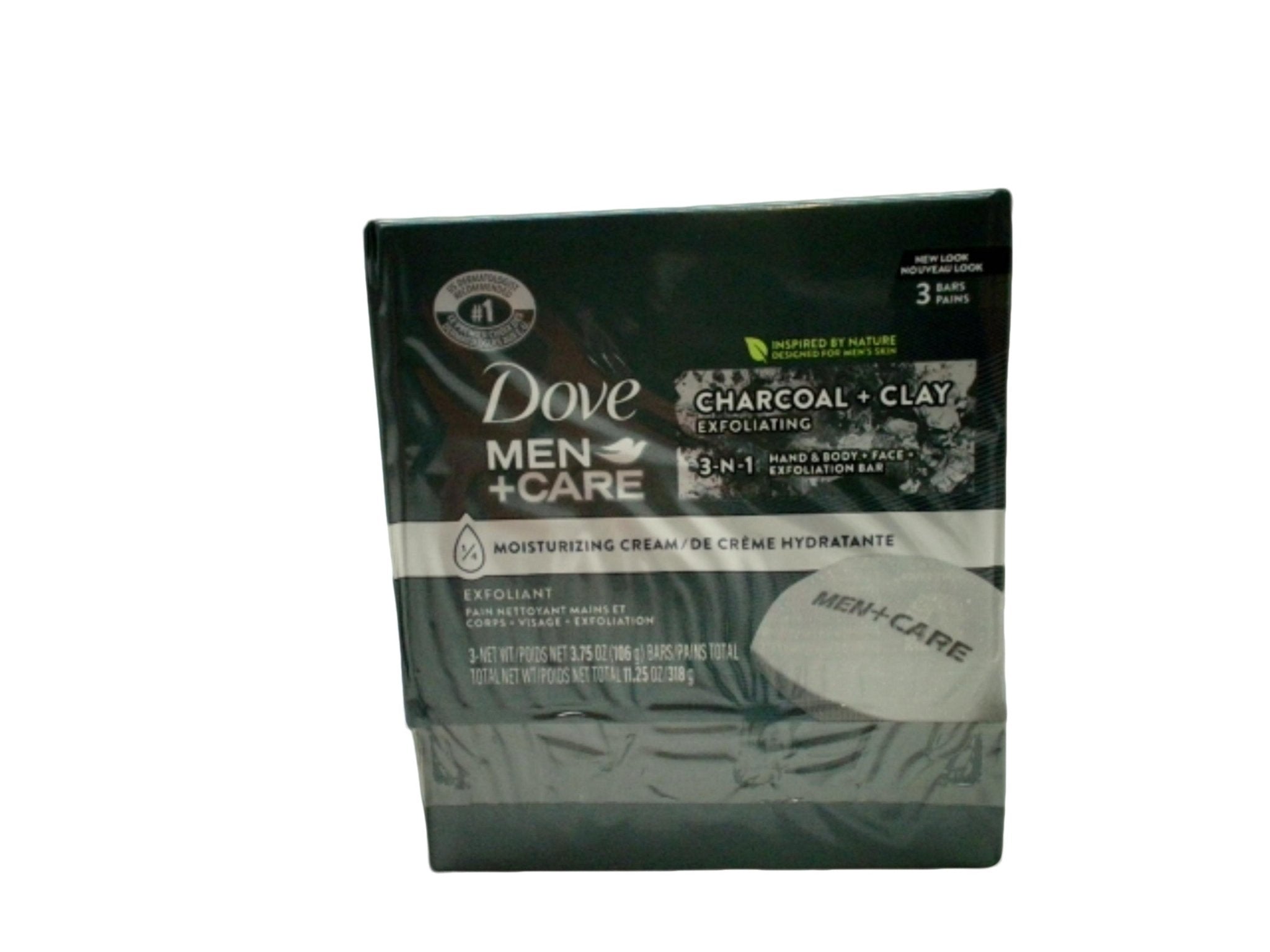 Dove Men+Care Charcoal Soap 3 Pack - Deep Clean Bar - Brantford Surplus