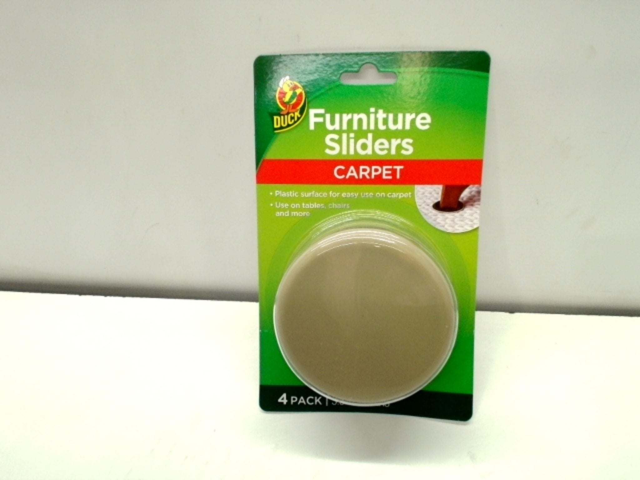 Duck Furniture Sliders - 3.5" Round Carpet Protectors - Brantford Surplus