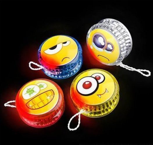 Emoji Light - Up Yo - Yo Toy - Flashing Colors - Brantford Surplus