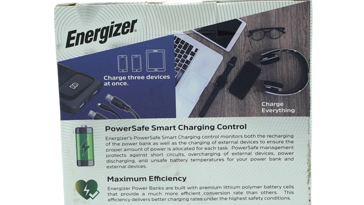Energizer 10,000mAh Portable Power Bank Fast Charger - Brantford Surplus