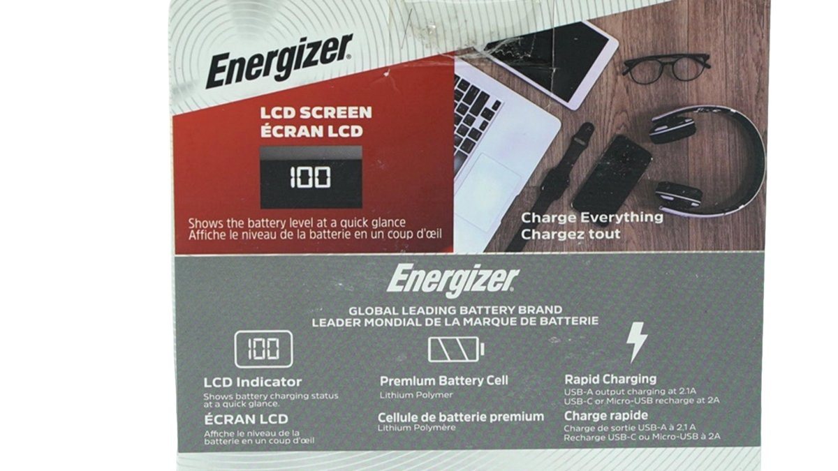 Energizer 20,000mAh Power Bank - High Capacity Portable Charger - Brantford Surplus