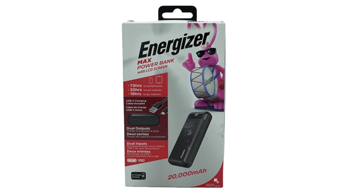 Energizer 20,000mAh Power Bank - High Capacity Portable Charger - Brantford Surplus