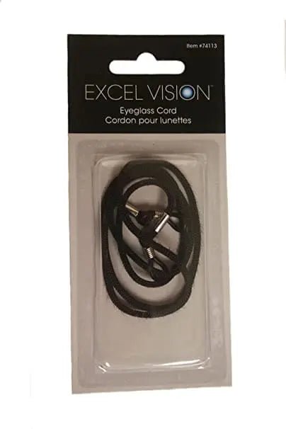 Eyeglass cord nylon black - excel vision - Brantford Surplus