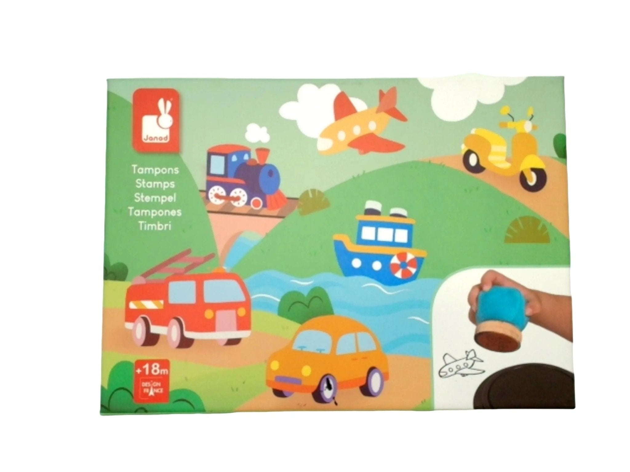 Fabric Stamps Vehicles 6pk. Assorted - Brantford Surplus