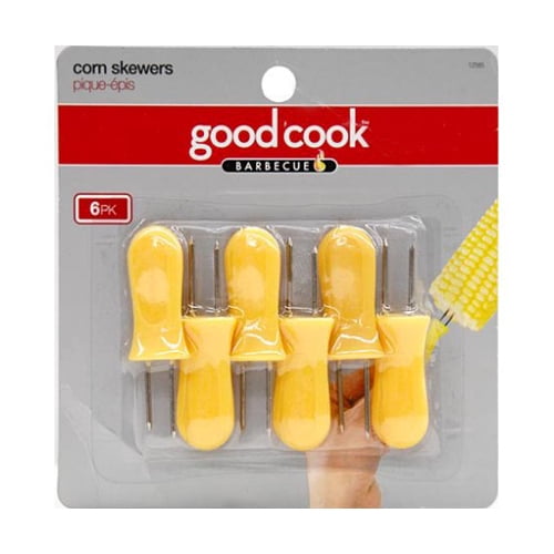 Goodcook Jumbo Corn Holders 6-Pack chrome plated
