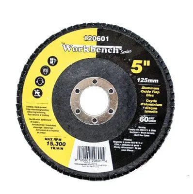 Flap disc 60grit 5 in alum oxide - Brantford Surplus