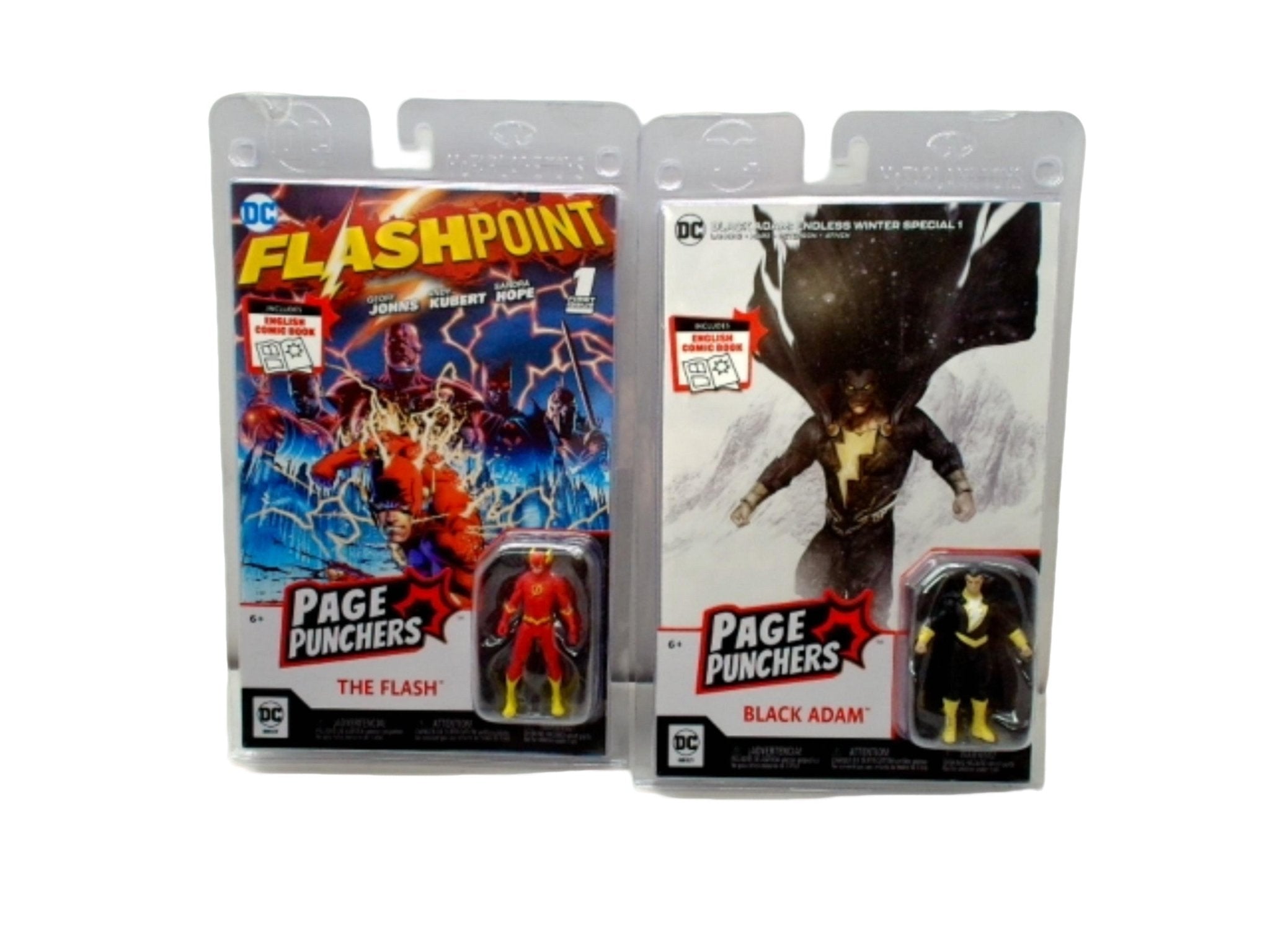 Flash/Black Adam Comic Book + 3" Action Figure Combo - Brantford Surplus