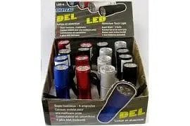 Flashlight 9 LED in display box aluminum body (each sold individually) - Brantford Surplus