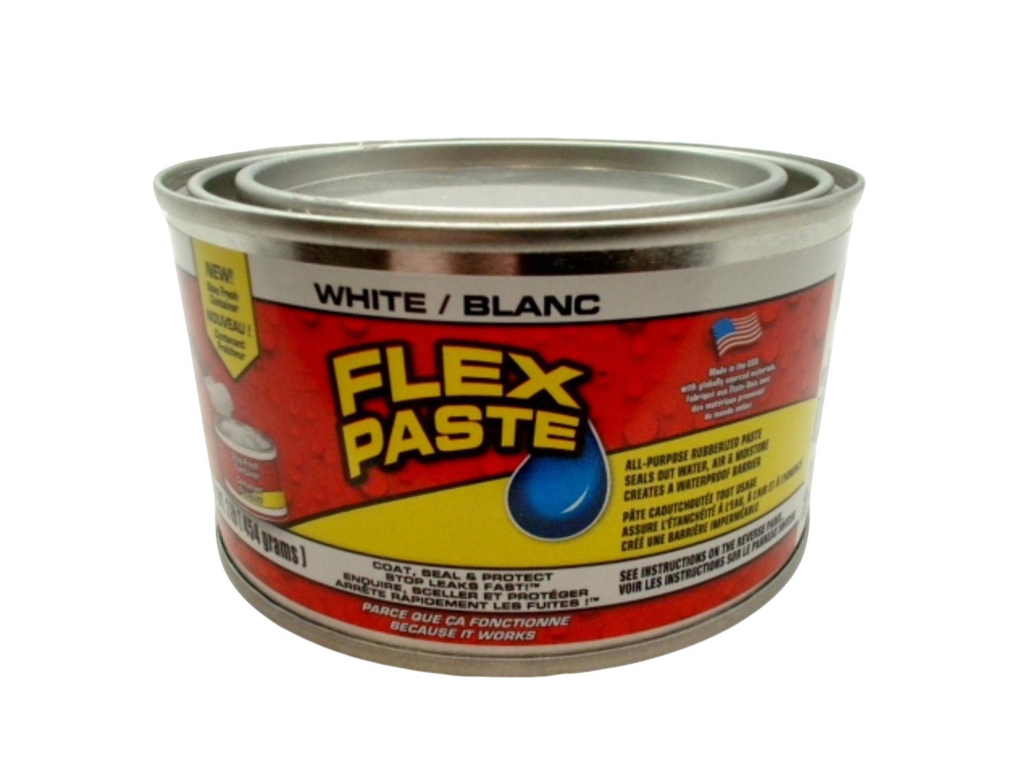 Flex Paste White 454g - All Purpose Rubber Sealant - Brantford Surplus