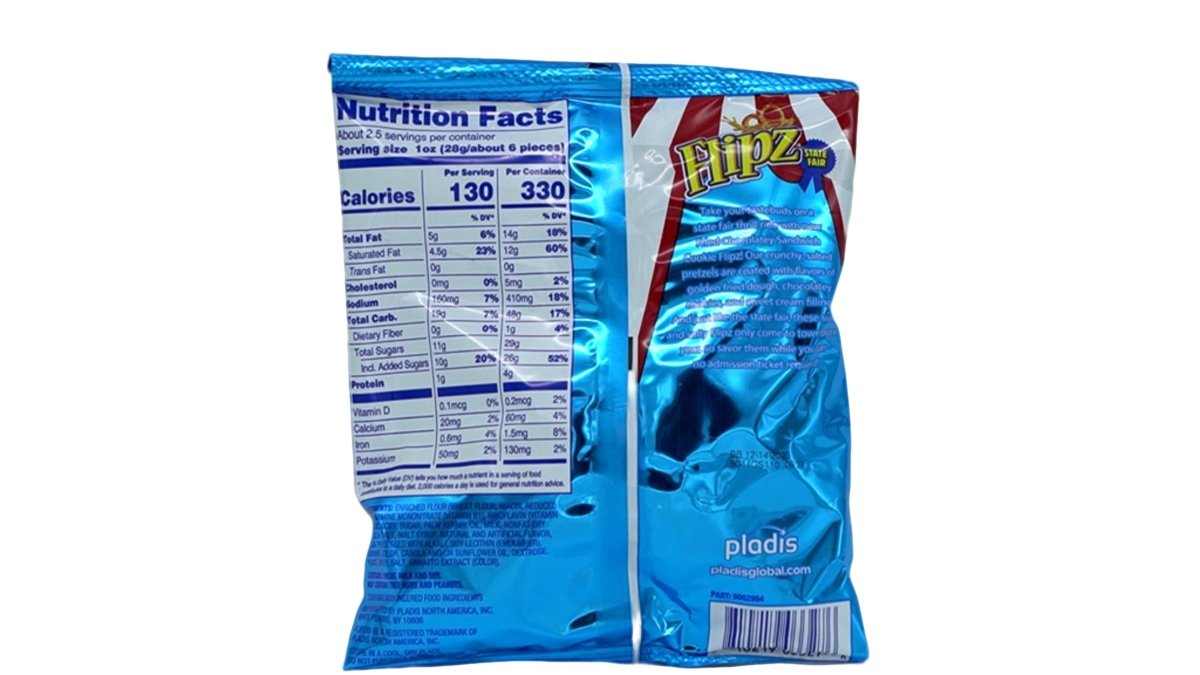 Flipz Chocolate Covered Pretzel Sandwich Cookies 71g - Brantford Surplus