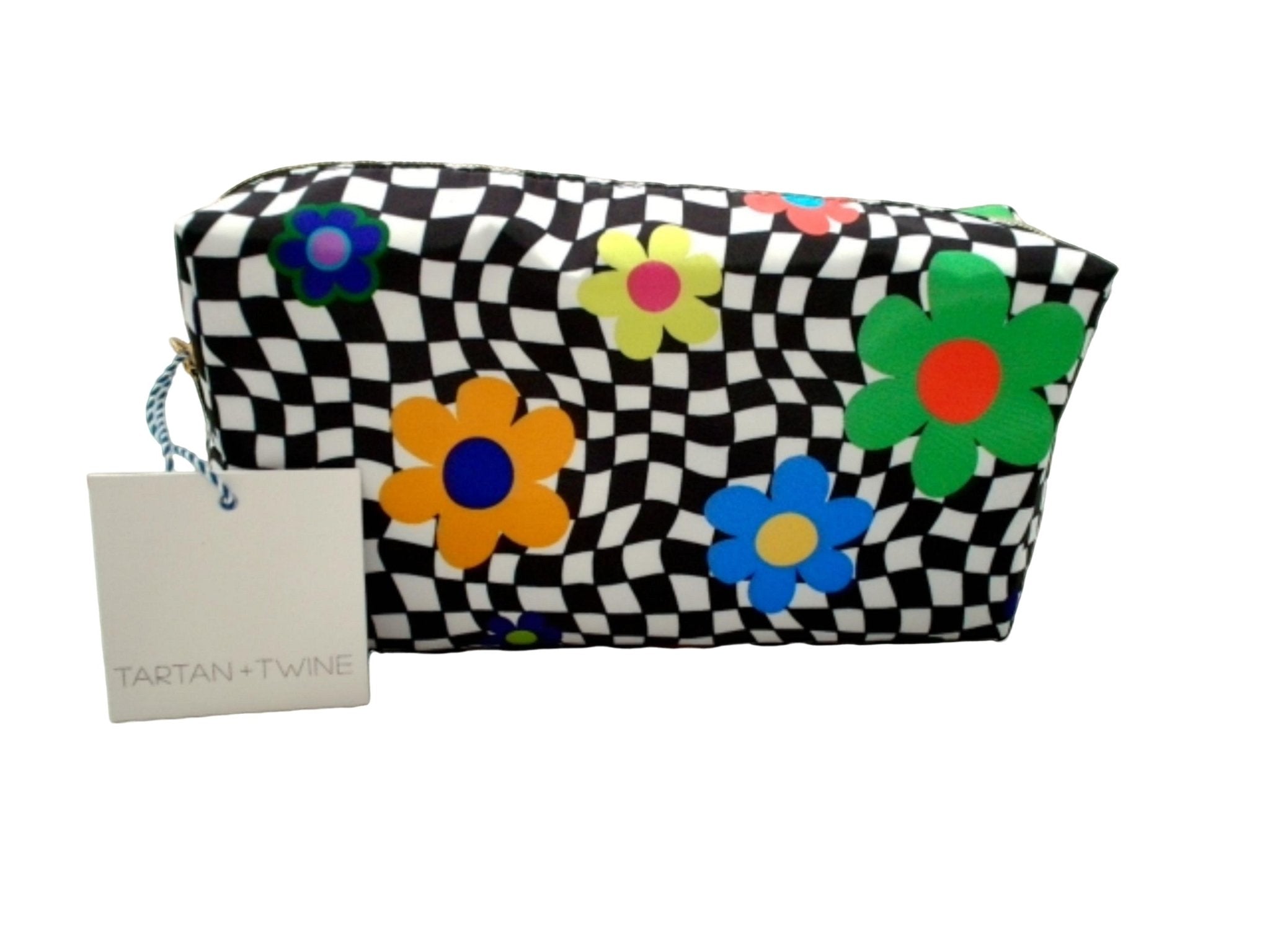 Floral Tartan Loaf Organizer - Checkerboard Twine Storage Box - Brantford Surplus