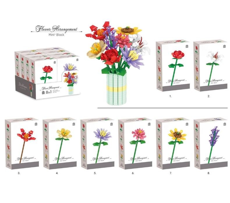 Flower Building Blocks Set - Creative DIY Bouquet Kit - Brantford Surplus