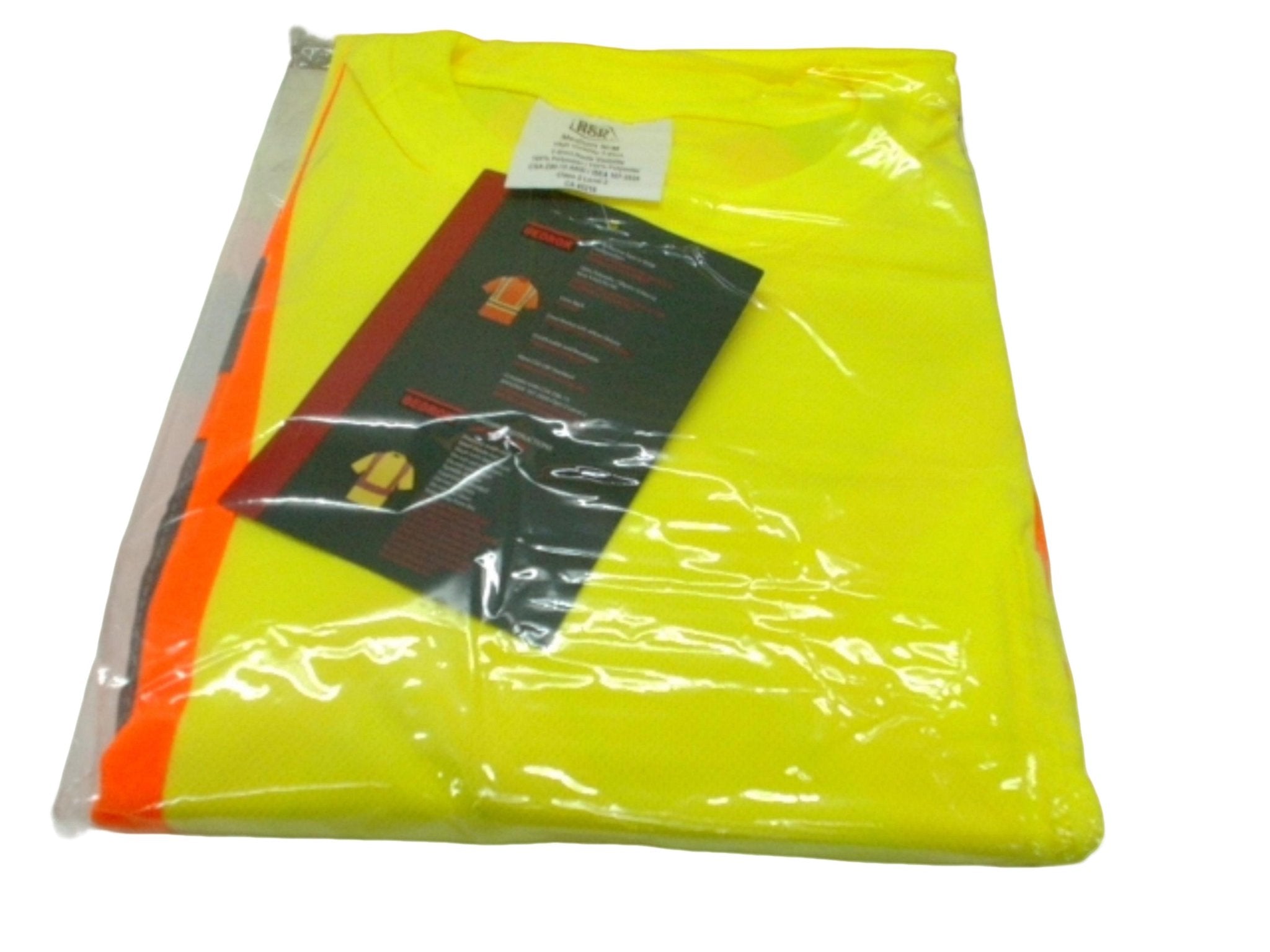 Fluorescent Yellow Hi - Vis Safety T-Shirt - Bedrok Medium - Brantford Surplus