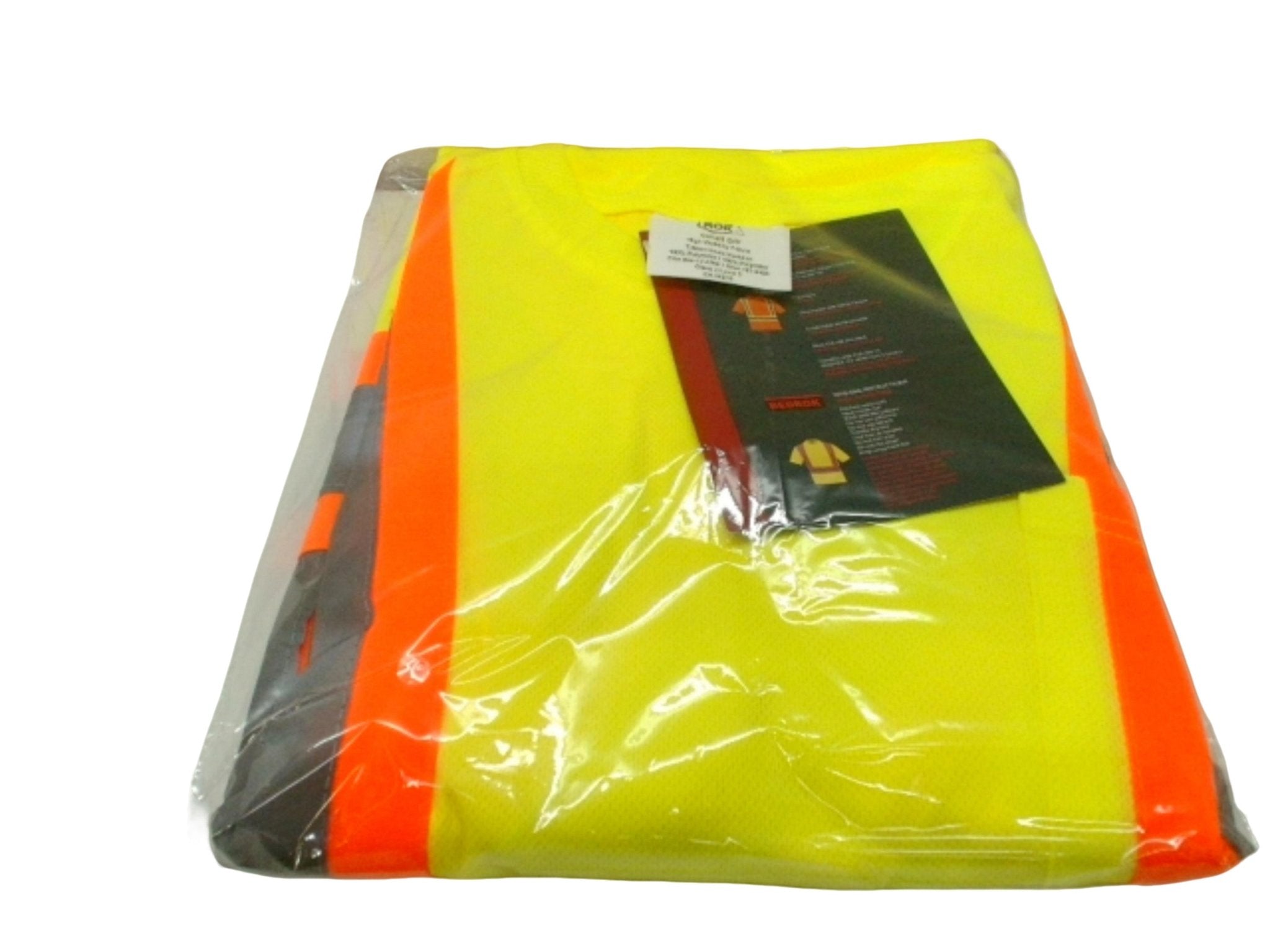 Fluorescent Yellow Safety T-Shirt - High Visibility Small - Brantford Surplus