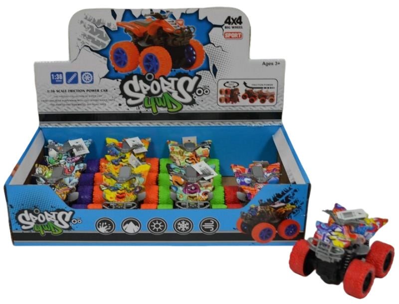 Friction 4x4 Dirt Bike - Assorted Colors Toy - Brantford Surplus