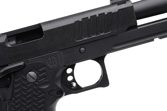 G&G CO2 STP45 8" Polymer Airsoft Pistol - Black - Brantford Surplus