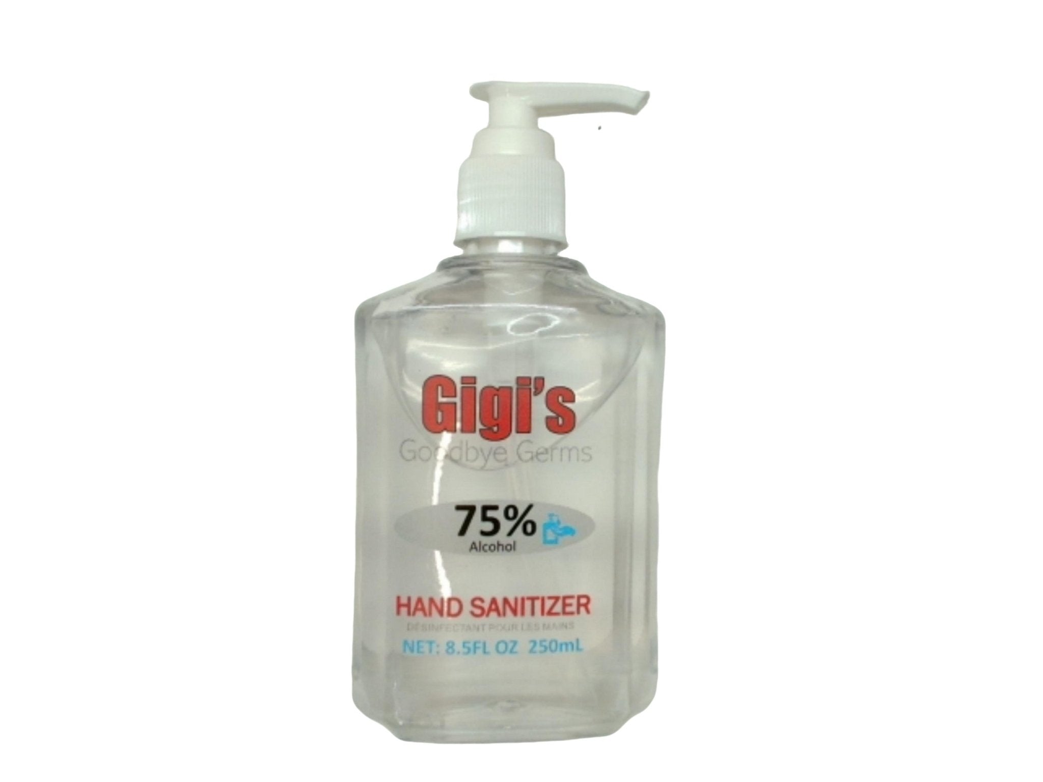 Gigi's Goodbye Germs 75% Alcohol Hand Sanitizer 250mL - Brantford Surplus