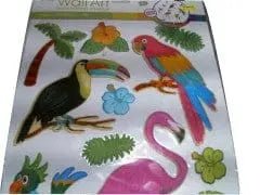 Glitter Puffy 10.63"x15.35" Kids Wall Décor Tropicana - Brantford Surplus