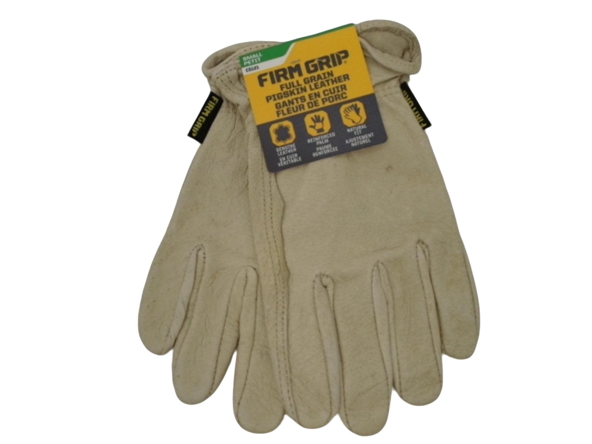 Gloves Full Grain Pigskin Leather Small Reinforced Palm Firm Grip -