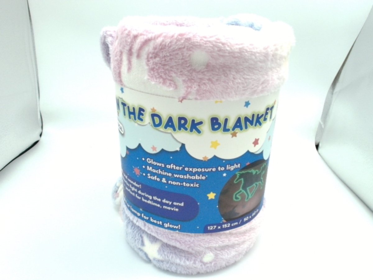 Glow in the Dark Blanket 127x152cm Soft Throw - Brantford Surplus