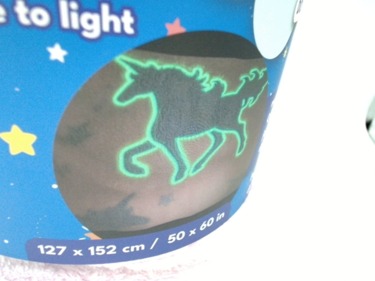 Glow in the Dark Blanket 127x152cm Soft Throw - Brantford Surplus