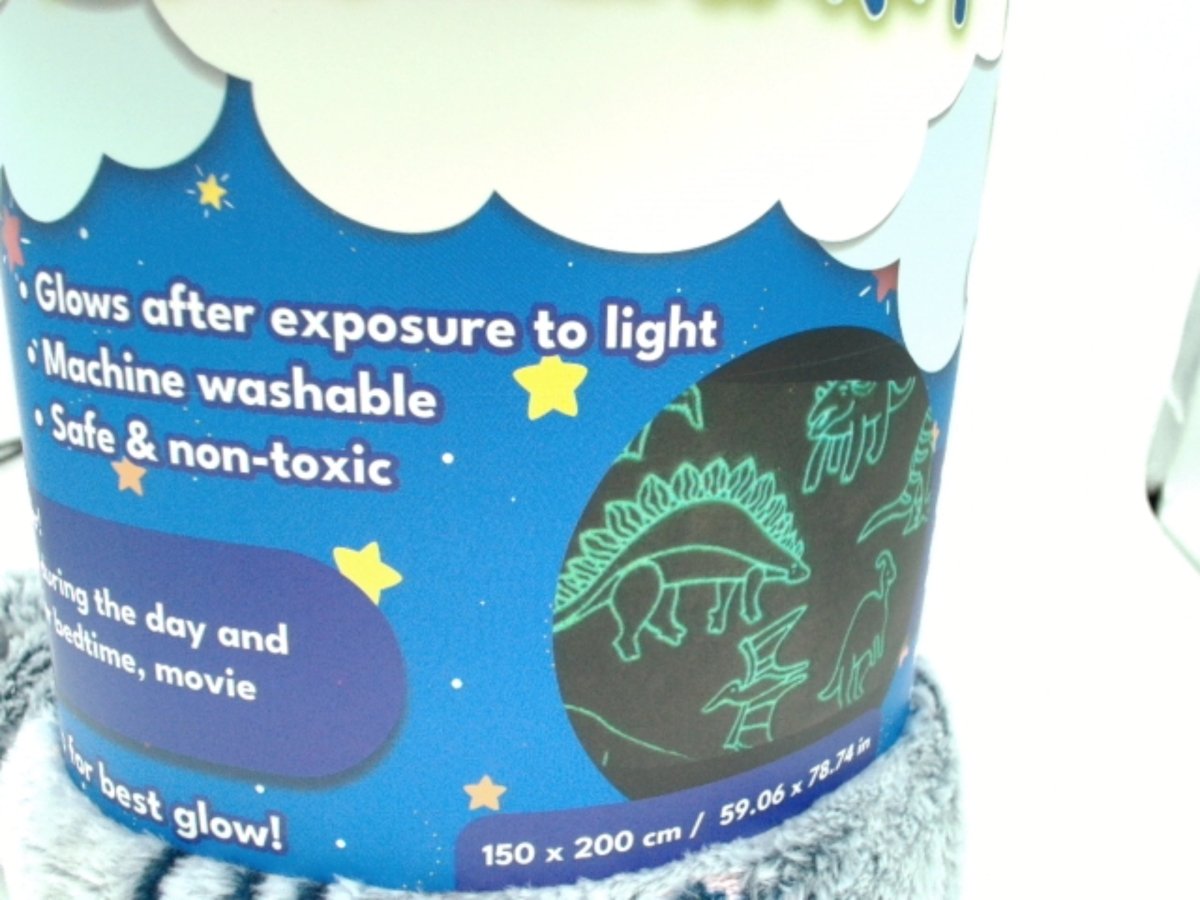 Glow in the Dark Blanket 150x200cm Soft Throw - Brantford Surplus