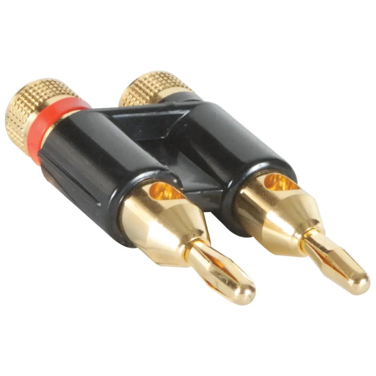 Gold Dual Banana Plug Connector - Brantford Surplus