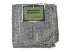 Gray Microfiber Dish Cloth Set - 12x12 inch - Brantford Surplus