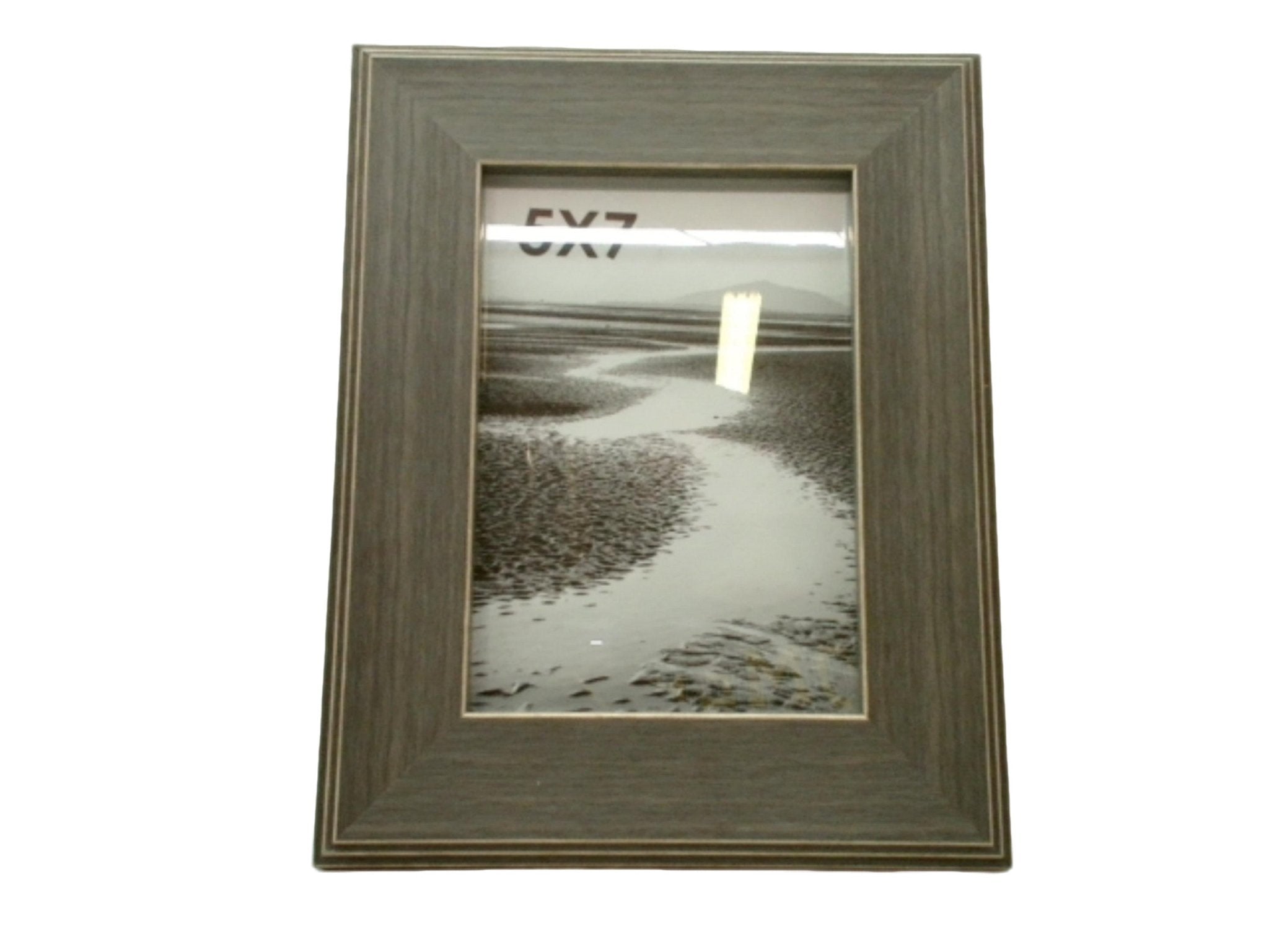 Grey 5x7 Modern Picture Frame - Stylish Photo Display - Brantford Surplus
