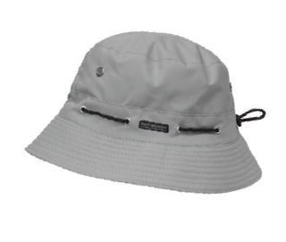 Grey Bucket Hat with Adjustable Cord Stopper - Brantford Surplus