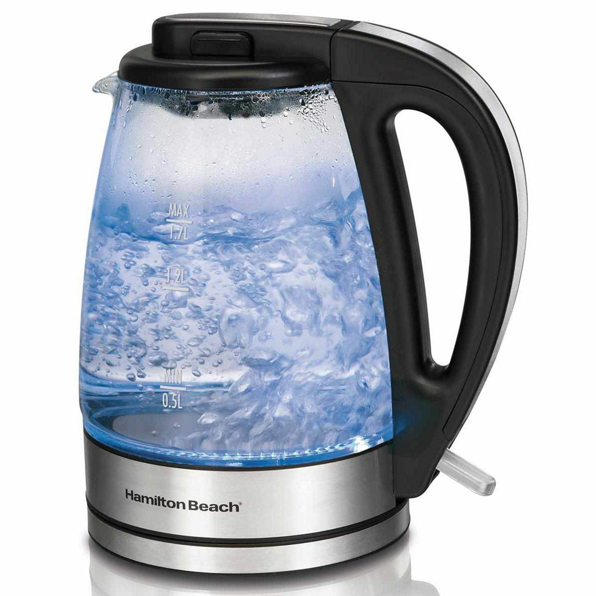 Hamilton Beach Fast Boil Glass Electric Kettle 1.7L - Brantford Surplus