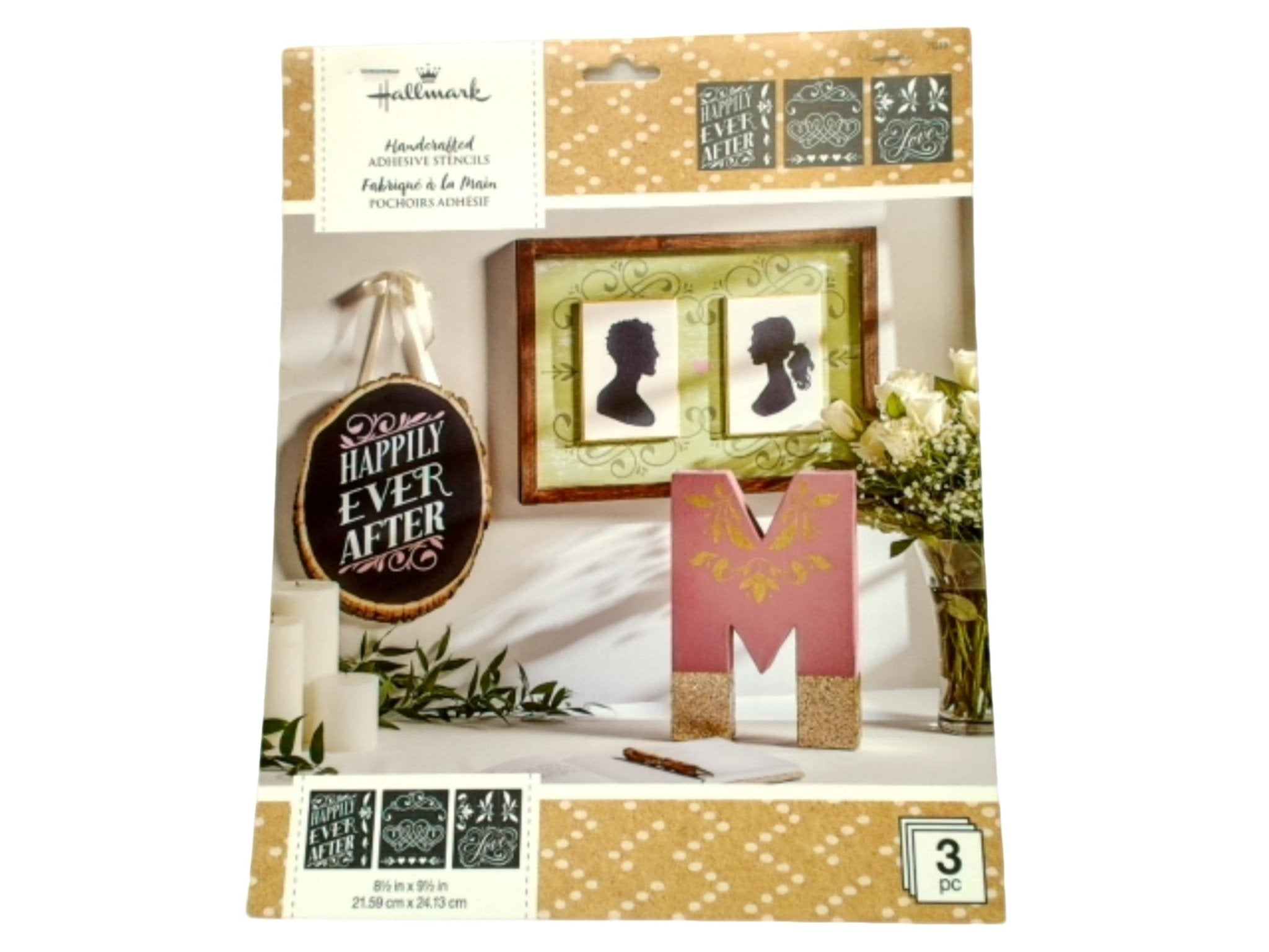 "Happily Ever After Adhesive Stencils 3pc - Hallmark" - Brantford Surplus