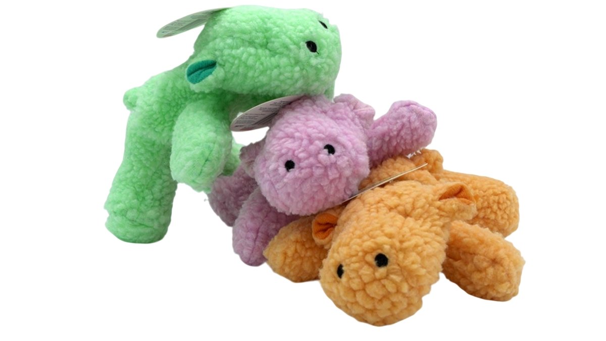 Hartz Squeaky Dog Toy - Assorted Colors Plush Puppy Toy - Brantford Surplus