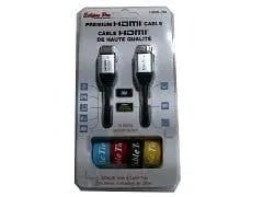 HDMI cable 3 meter 4K premium with 4 cable ties - Brantford Surplus