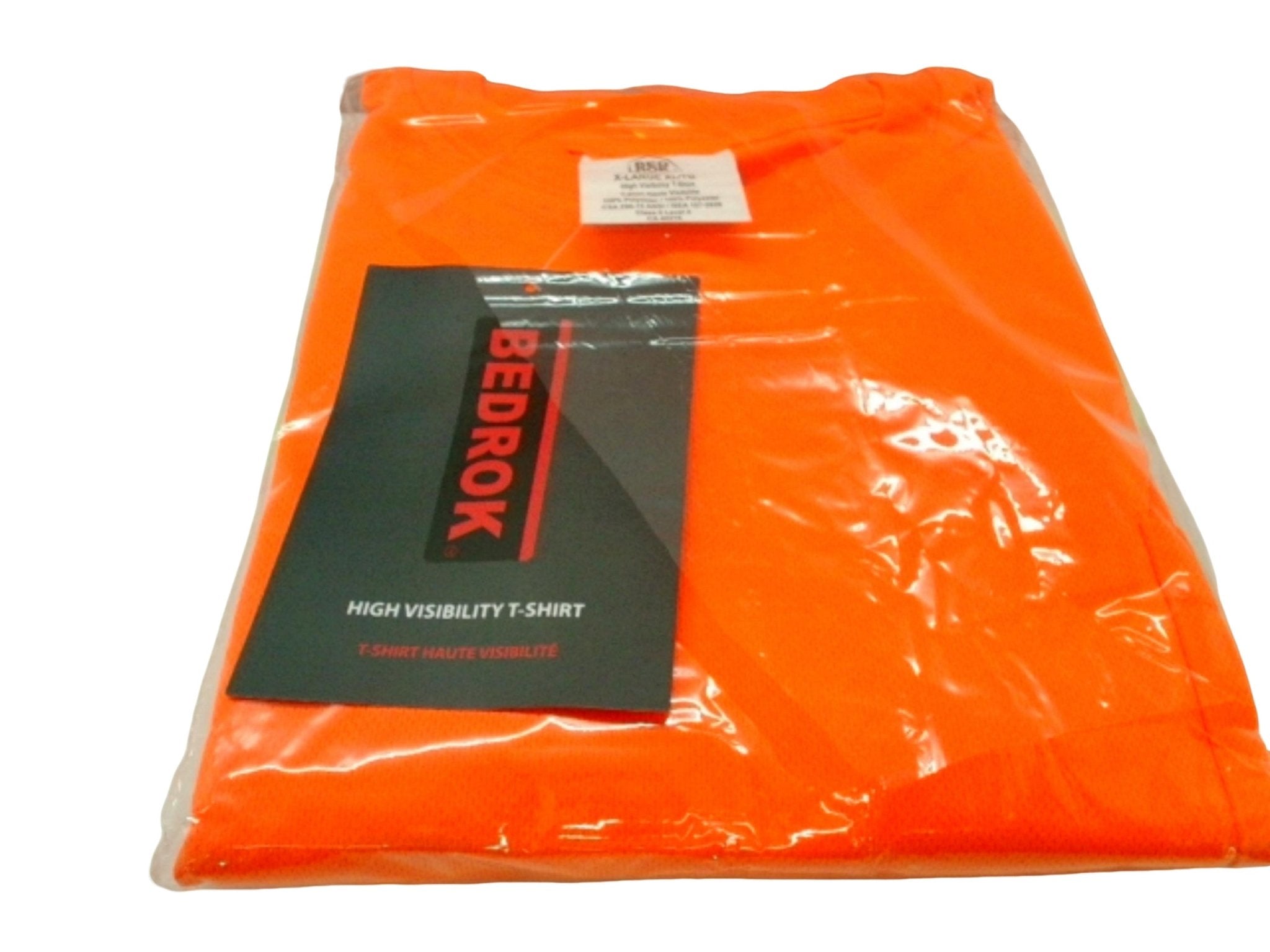 High Visibility Orange Safety T-Shirt XL - Bedrok - Brantford Surplus