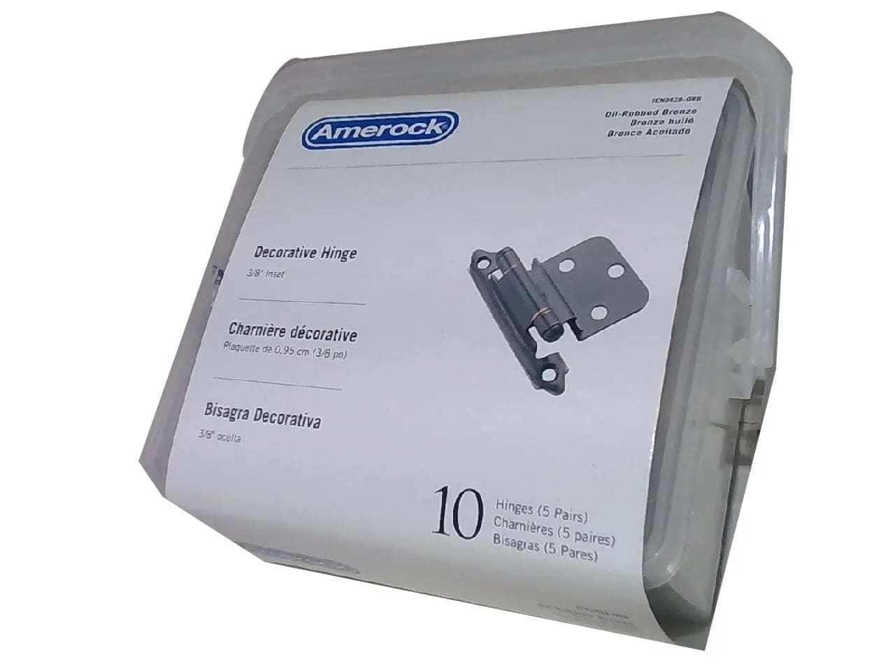 Hinge Decorative 10pk. Oil - Rubbed Bronze Amerock - Brantford Surplus