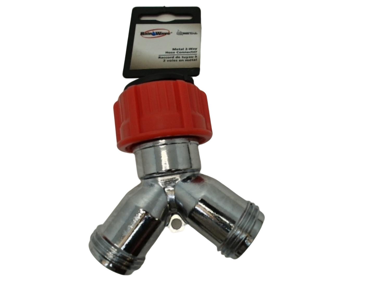 Hose Splitter Metal 2 - Way Shut Off Rain Wave - Brantford Surplus