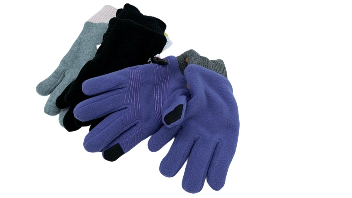 Hot Paws Women's Polar Fleece Gloves - Assorted Colors - Brantford Surplus