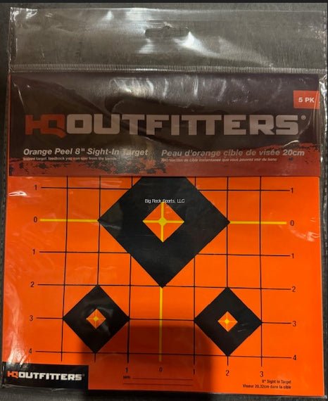 HQ Outfitters 8"x8" Orange Peel Targets 5 Pack - Brantford Surplus